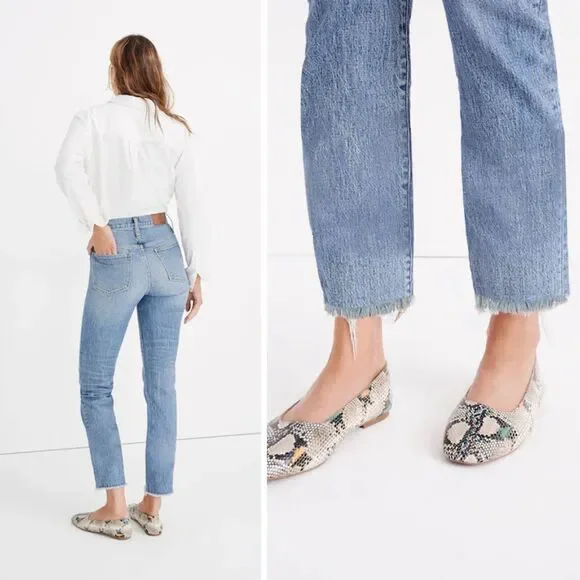 Madewell Jeans Womens 29 Petite The Perfect Vintage Straight Leg Ainsworth Wash - Picture 2 of 14